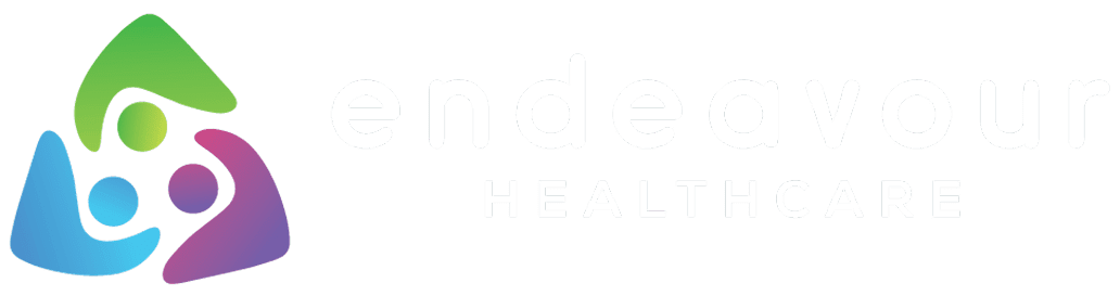 Endeavour Healthcare logo with colorful design.